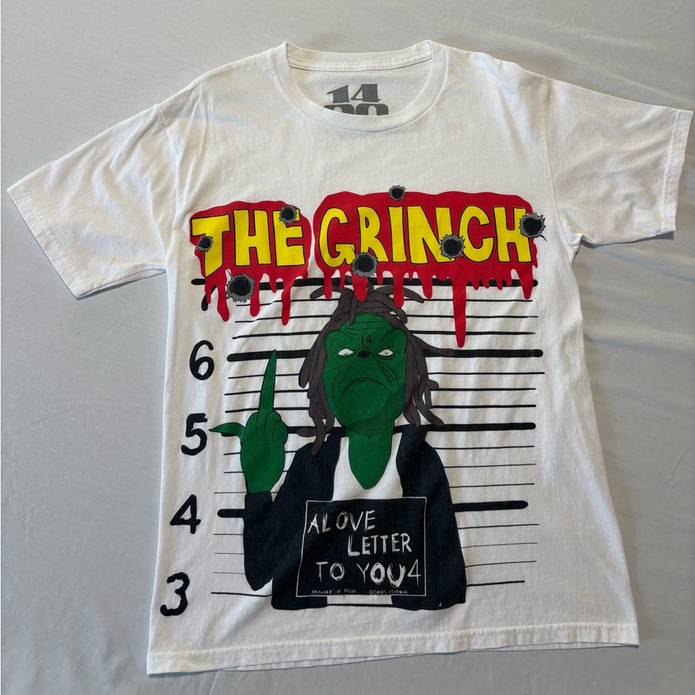 White Grinch Graphic Kids T-Shirt